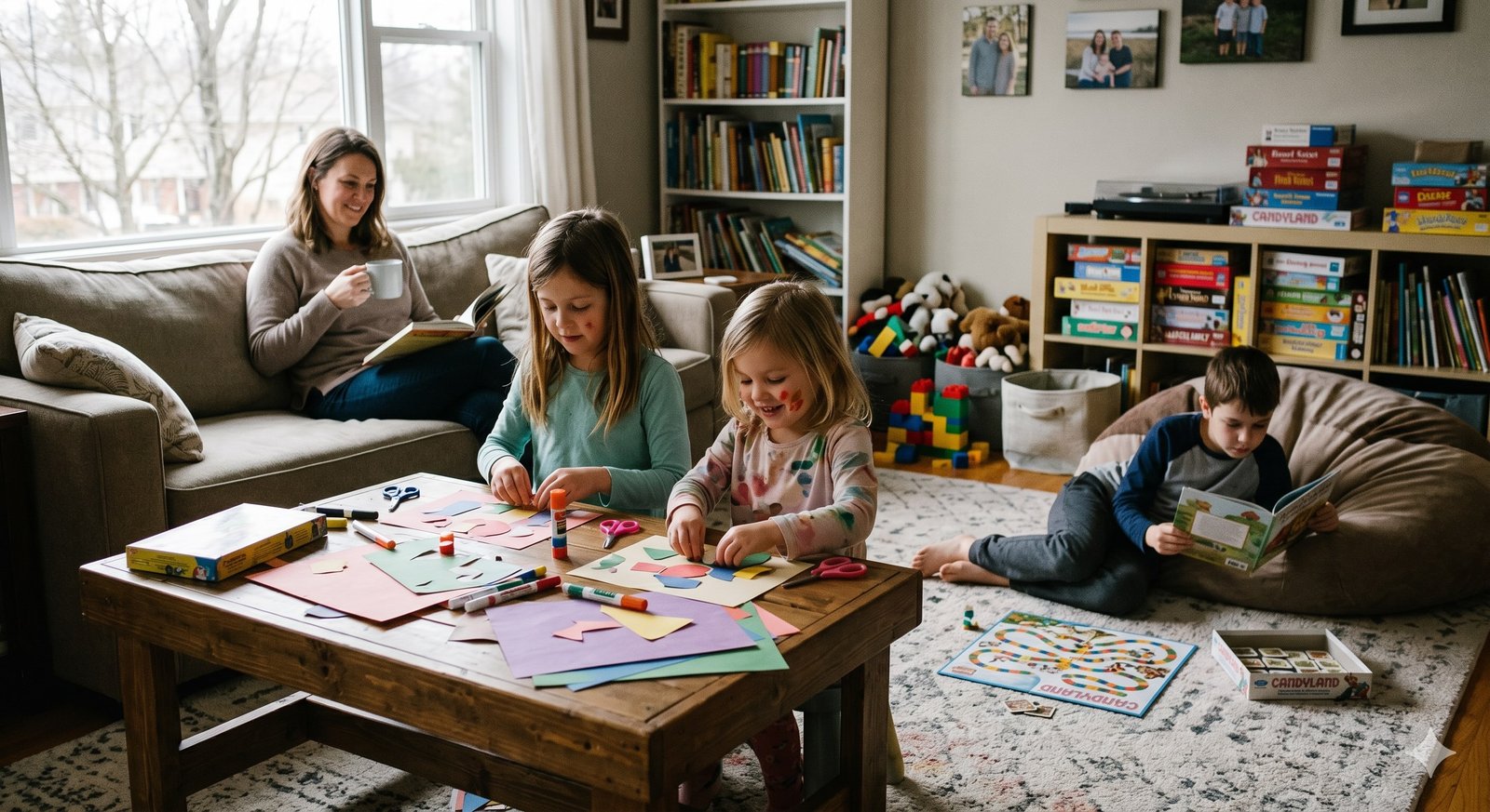 Indoor Play, Games, Crafts, and Reading